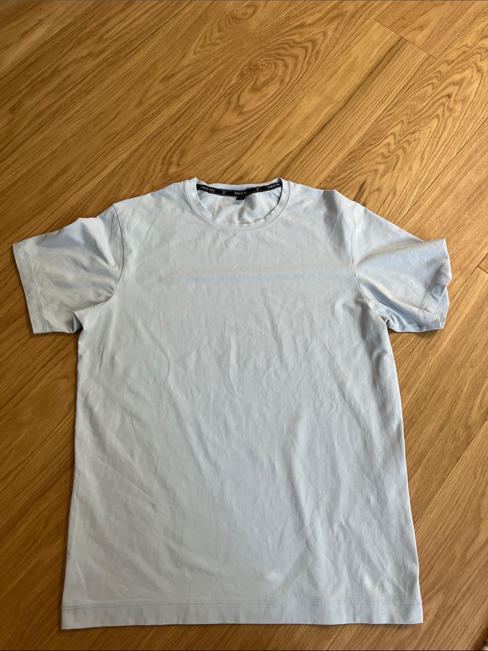 Public Rec Performance Go To Tee - Light Blue size M